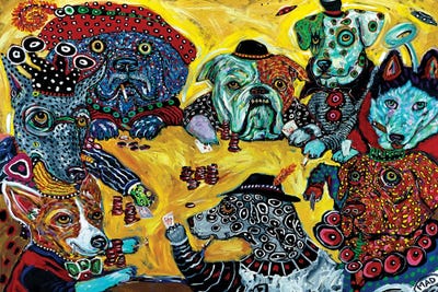 Image result for van gogh dogs playing poker
