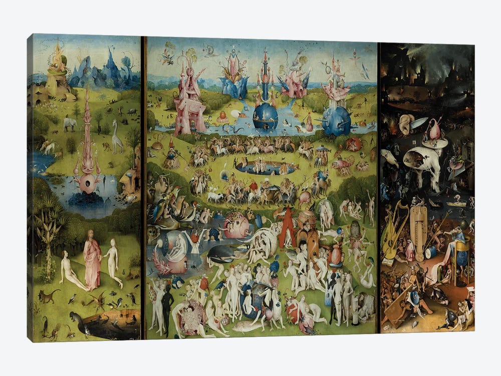 The Garden Of Earthly Delights 1504 Canvas Hieronymus Bosch
