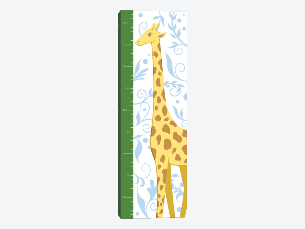Gorgeous Giraffe Growth Chart Canvas Art by 5by5collective | iCanvas