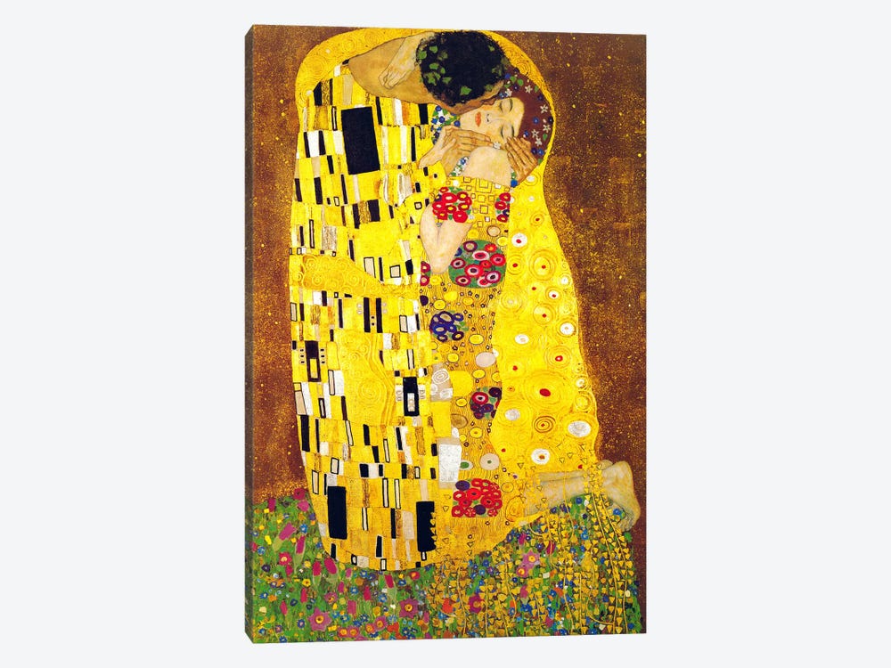 THE KISS BY GUSTAV KLIMT CANVAS PAINTING RE-PRINT FRAMED PICTURES WALL ART PRINT