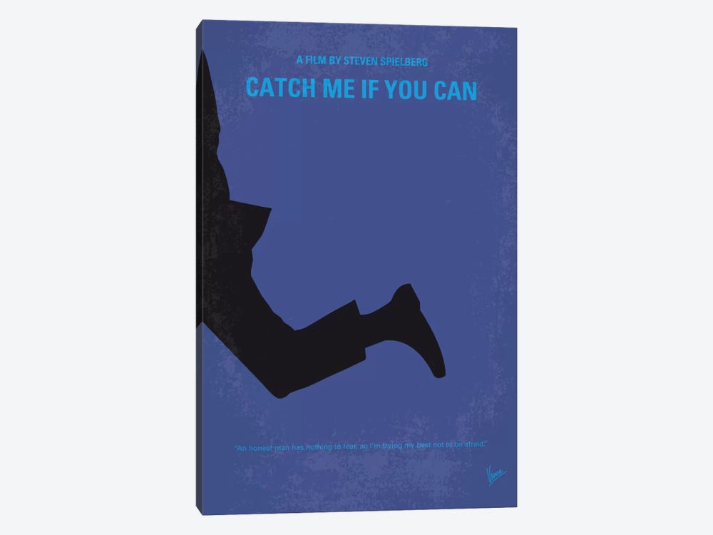 Catch Me If You Can Minimal Movie Poster Canvas Art By Chungkong