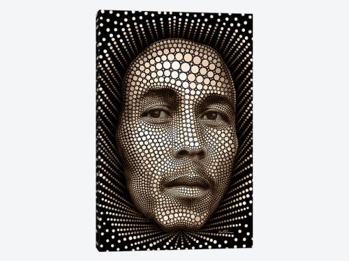 Bob Marley Abstract Poster Art Print Black /& White Card or Canvas